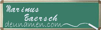 Marinus Baersch Visitenkarte